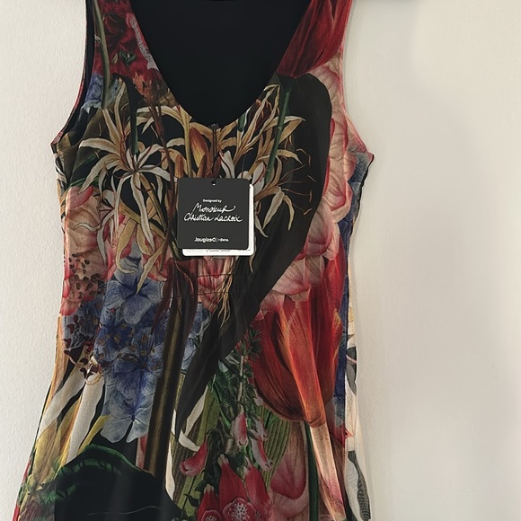 Desigual by C. Lacroix Midi Tropical Dress 
Floral Sleeveless  Dress - Picture 9 of 11